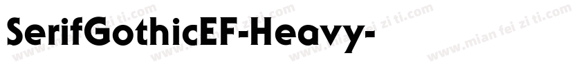 SerifGothicEF-Heavy字体转换