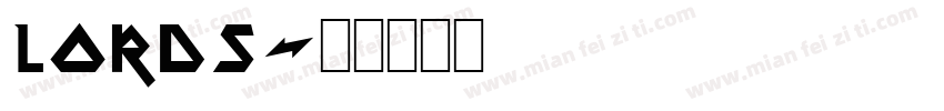 lords字体转换