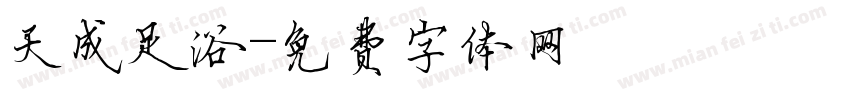 天成足浴字体转换