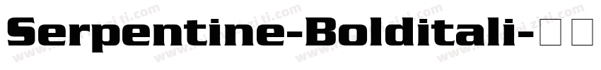 Serpentine-Bolditali字体转换