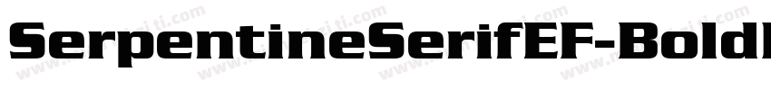 SerpentineSerifEF-BoldIta字体转换