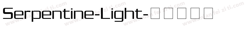 Serpentine-Light字体转换