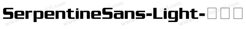 SerpentineSans-Light字体转换