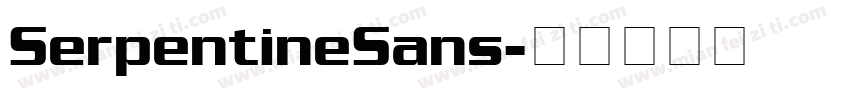 SerpentineSans字体转换