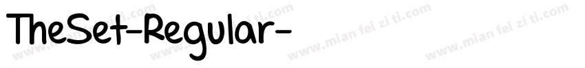 TheSet-Regular字体转换