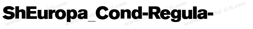 ShEuropa_Cond-Regula字体转换