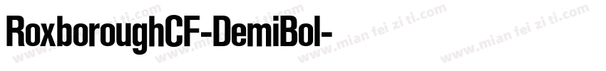 RoxboroughCF-DemiBol字体转换