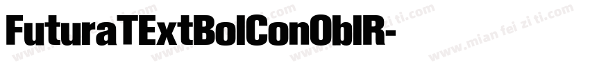 FuturaTExtBolConOblR字体转换