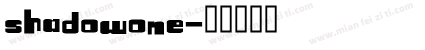 Shadowone字体转换