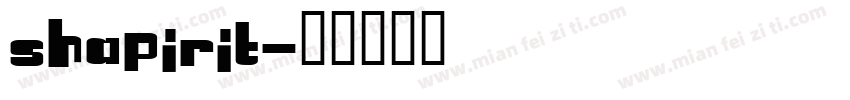 Shapirit字体转换
