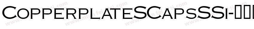 CopperplateSCapsSSi字体转换