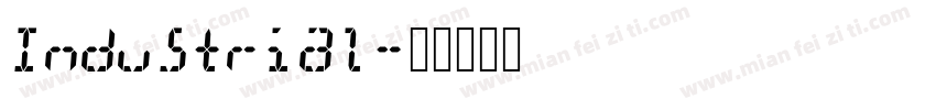 Industrial字体转换