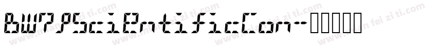 BW7pScientificCon字体转换