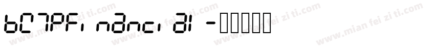 BW7pFinancial字体转换