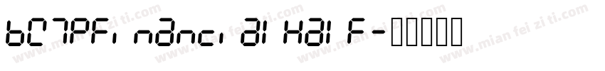 BW7pFinancialHalf字体转换