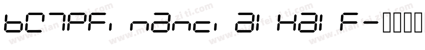 BW7pFinancialHalf字体转换