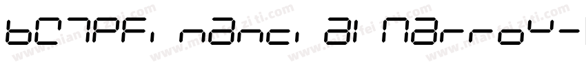 BW7pFinancialNarrow字体转换