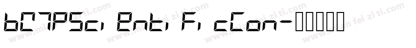 BW7pScientificCon字体转换