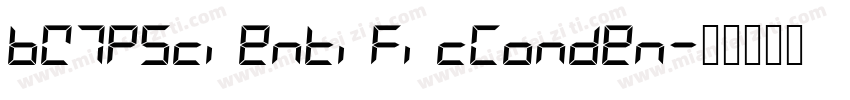 BW7pScientificConden字体转换