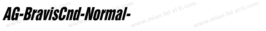 AG-BravisCnd-Normal字体转换