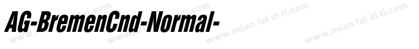 AG-BremenCnd-Normal字体转换