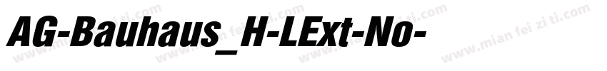 AG-Bauhaus_H-LExt-No字体转换