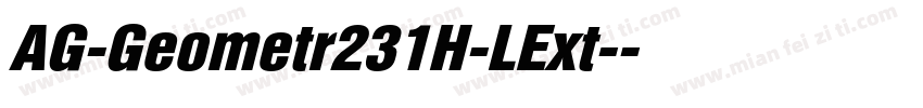 AG-Geometr231H-LExt-字体转换