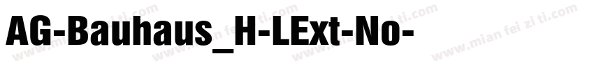 AG-Bauhaus_H-LExt-No字体转换