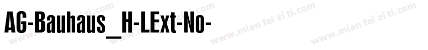 AG-Bauhaus_H-LExt-No字体转换