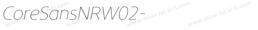 CoreSansNRW02字体转换