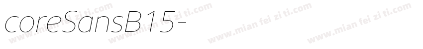 coreSansB15字体转换