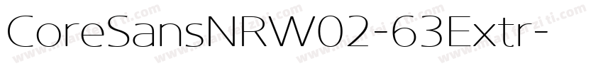 CoreSansNRW02-63Extr字体转换