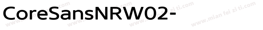 CoreSansNRW02字体转换