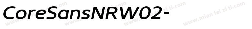 CoreSansNRW02字体转换