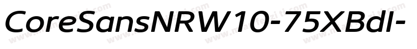 CoreSansNRW10-75XBdI字体转换