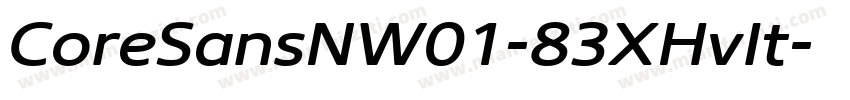 CoreSansNW01-83XHvIt字体转换