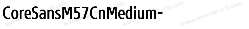CoreSansM57CnMedium字体转换