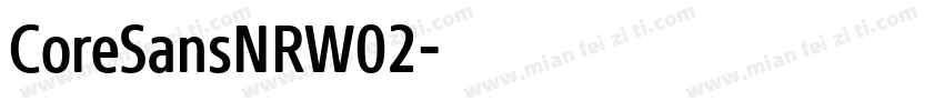 CoreSansNRW02字体转换