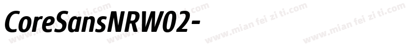 CoreSansNRW02字体转换