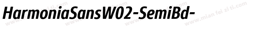 HarmoniaSansW02-SemiBd字体转换