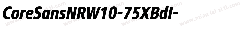 CoreSansNRW10-75XBdI字体转换