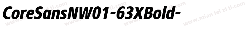 CoreSansNW01-63XBold字体转换