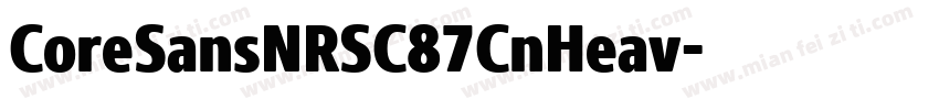 CoreSansNRSC87CnHeav字体转换