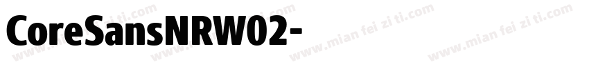 CoreSansNRW02字体转换