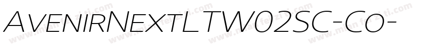 AvenirNextLTW02SC-Co字体转换