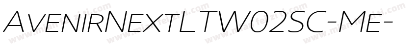 AvenirNextLTW02SC-Me字体转换