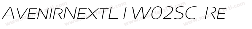 AvenirNextLTW02SC-Re字体转换