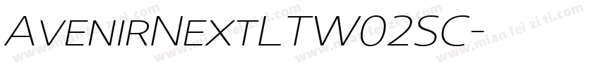 AvenirNextLTW02SC字体转换