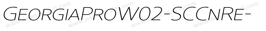 GeorgiaProW02-SCCnRe字体转换