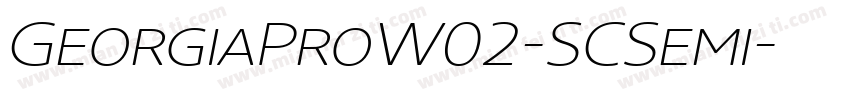 GeorgiaProW02-SCSemi字体转换